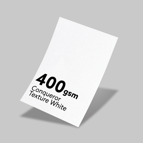 400gsm Conqueror Textured White